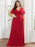 Custom Size Flutter Sleeves Chiffon Empire Waist Bridesmaid Dress Evening Mother of the Bride Dresses
