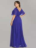 Custom Size Flutter Sleeves Chiffon Empire Waist Bridesmaid Dress Evening Mother of the Bride Dresses