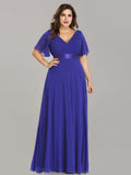 Custom Size Flutter Sleeves Chiffon Empire Waist Bridesmaid Dress Evening Mother of the Bride Dresses