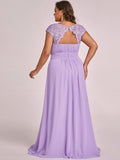 Vestido de dama de honor elegante, largo, de encaje, con mangas cortas, talla personalizada, vestidos de noche formales