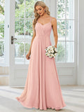 Convertible Chiffon Lace Open Back Spaghetti Straps Bridesmaid Dress Formal Evening Dresses