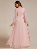 Vestido de dama de honor de gasa midi, largo, plisado y transparente, corte A, para fiesta de graduación
