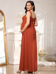 Empire-Taille Blumenspitze Chiffon Umstandskleid Formelle Abendkleider Damen Partykleider