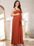 Empire-Taille Blumenspitze Chiffon Umstandskleid Formelle Abendkleider Damen Partykleider