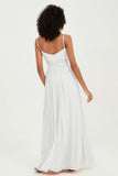 Spaghetti Straps Chiffon Bridesmaid Dresses Ruched Pleated Formal Evening Dress Gowns