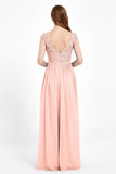 Cap Sleeves Ruched Chiffon Bridesmaid Dress Lace Formal Evening Party Dresses Gowns