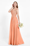 Cap Sleeves Ruched Chiffon Bridesmaid Dress Lace Formal Evening Party Dresses Gowns