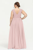 Cap Sleeves Ruched Chiffon Bridesmaid Dress Lace Formal Evening Party Dresses Gowns