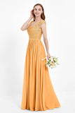 Cap Sleeves Ruched Chiffon Bridesmaid Dress Lace Formal Evening Party Dresses Gowns
