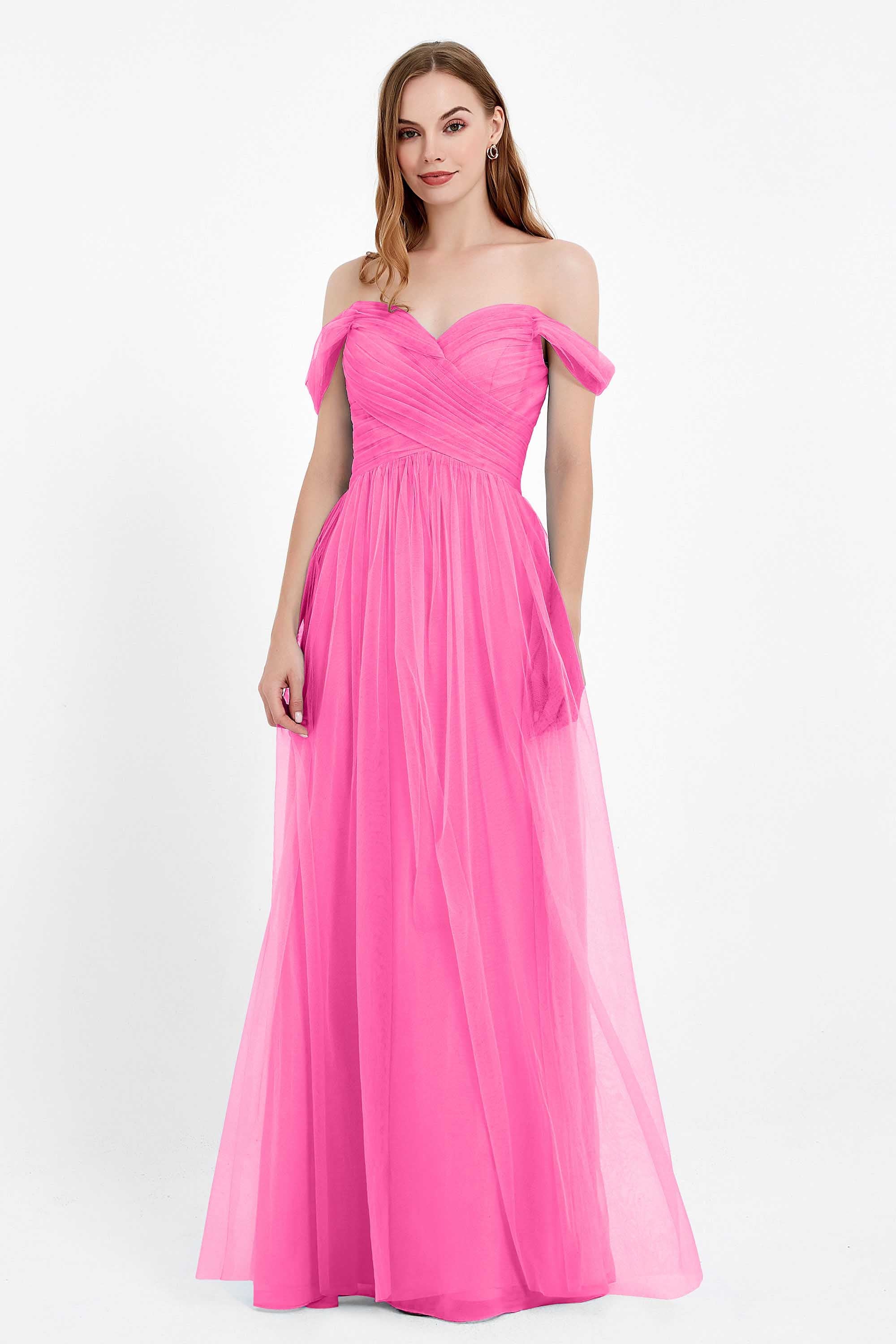 Dancing Night bridal party bridesmaid dress off the shoulder formal evening prom dresses