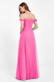Dancing Night bridal party bridesmaid dress off the shoulder formal evening prom dresses