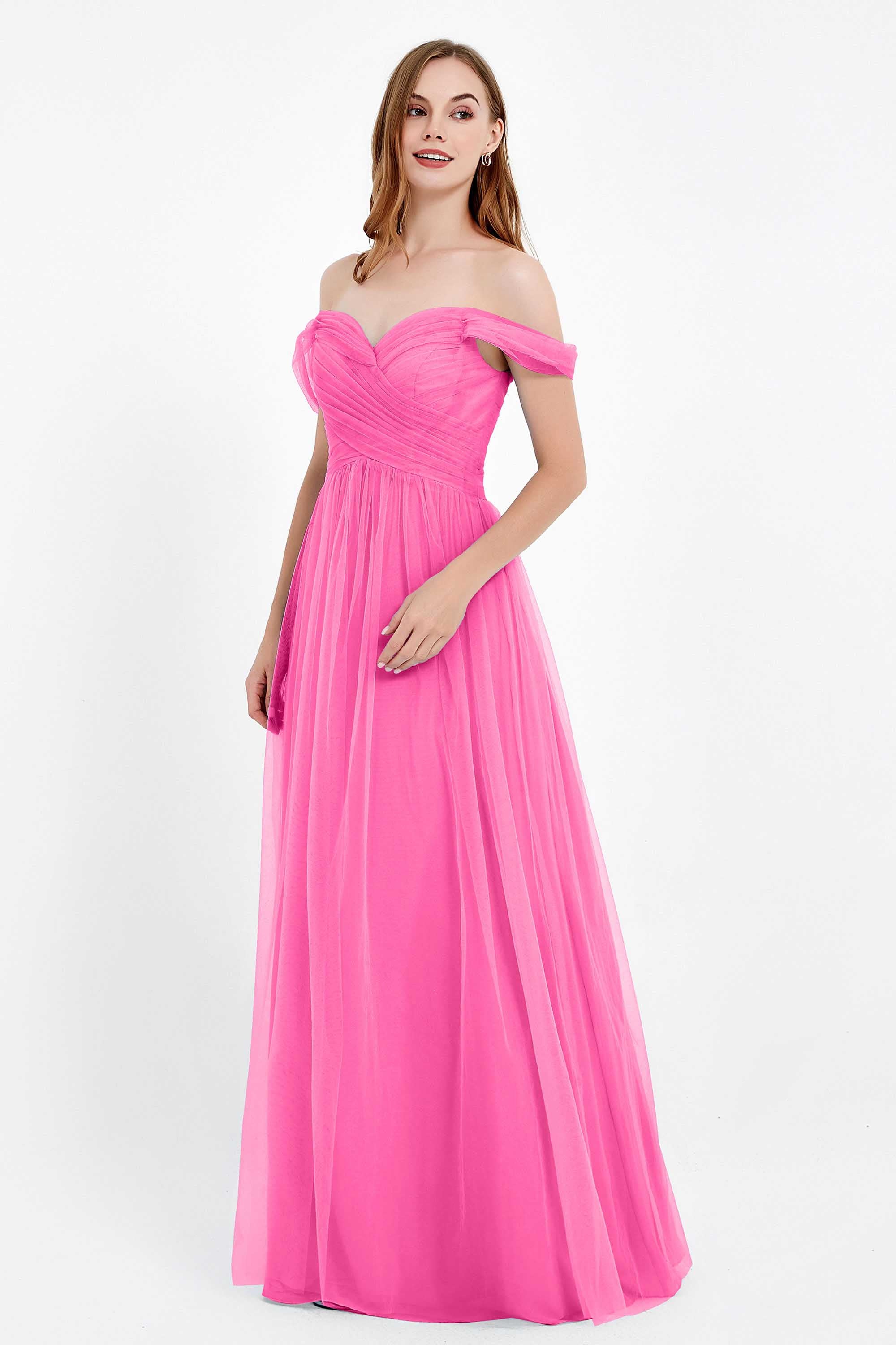 Dancing Night bridal party bridesmaid dress off the shoulder formal evening prom dresses