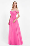 Dancing Night bridal party bridesmaid dress off the shoulder formal evening prom dresses