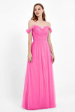 Dancing Night bridal party bridesmaid dress off the shoulder formal evening prom dresses