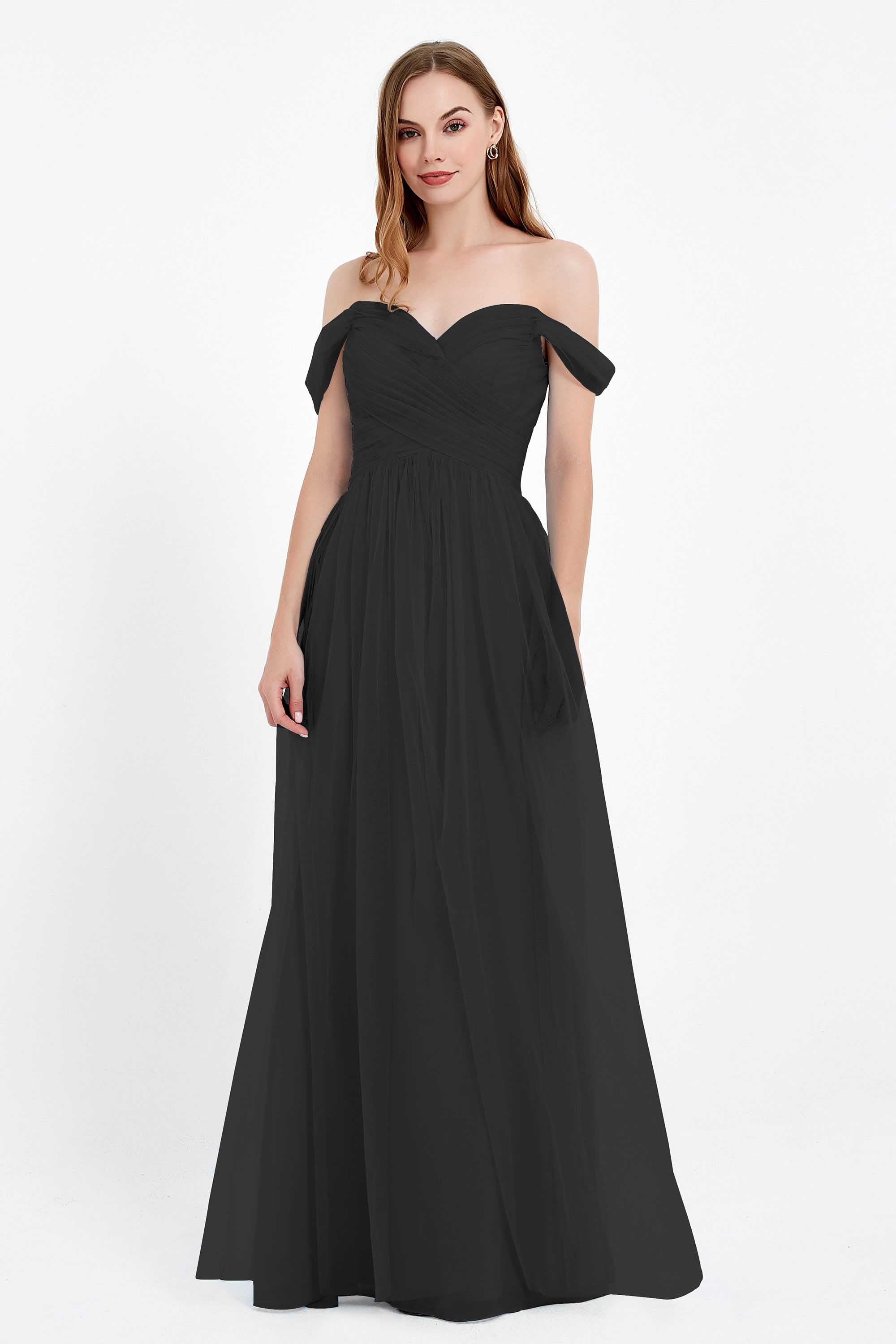 Dancing Night bridal party bridesmaid dress off the shoulder formal evening prom dresses