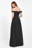 Dancing Night bridal party bridesmaid dress off the shoulder formal evening prom dresses