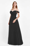 Dancing Night bridal party bridesmaid dress off the shoulder formal evening prom dresses