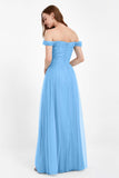 Dancing Night bridal party bridesmaid dress off the shoulder formal evening prom dresses