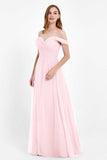 Dancing Night bridal party bridesmaid dress off the shoulder formal evening prom dresses