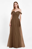 Dancing Night bridal party bridesmaid dress off the shoulder formal evening prom dresses