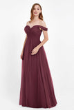 Dancing Night bridal party bridesmaid dress off the shoulder formal evening prom dresses