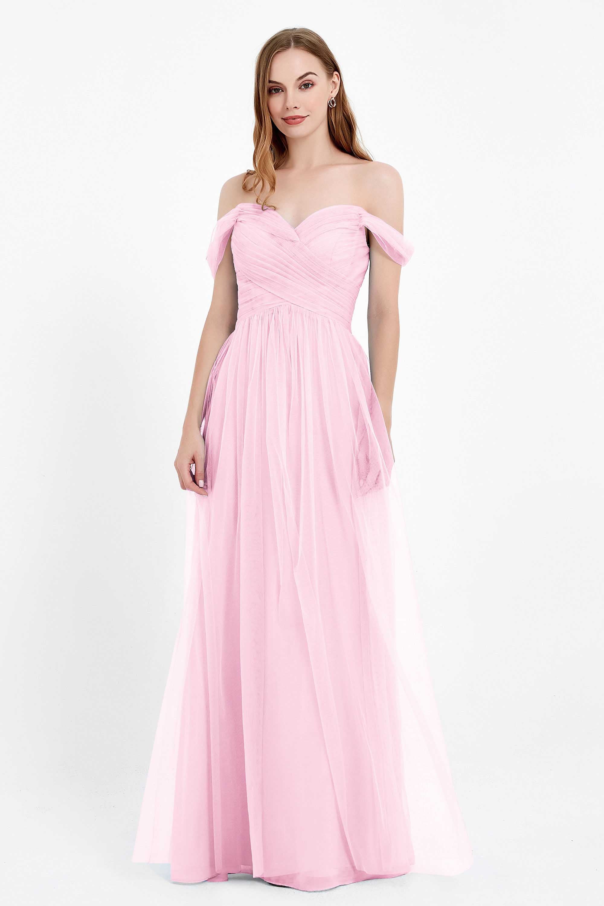 Dancing Night bridal party bridesmaid dress off the shoulder formal evening prom dresses