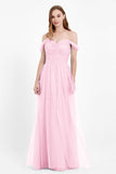 Dancing Night bridal party bridesmaid dress off the shoulder formal evening prom dresses