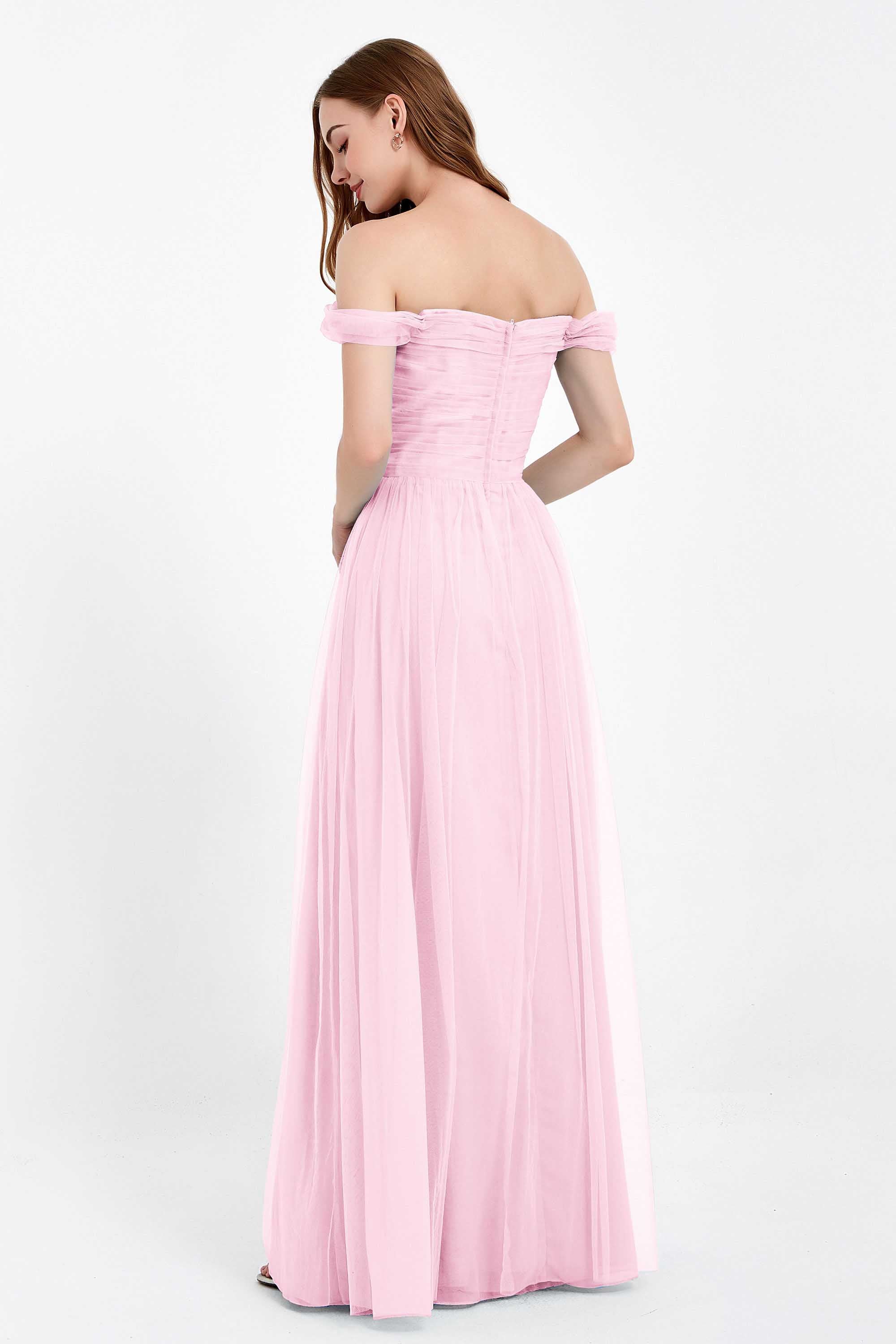 Dancing Night bridal party bridesmaid dress off the shoulder formal evening prom dresses