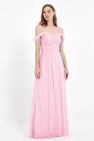 Dancing Night bridal party bridesmaid dress off the shoulder formal evening prom dresses