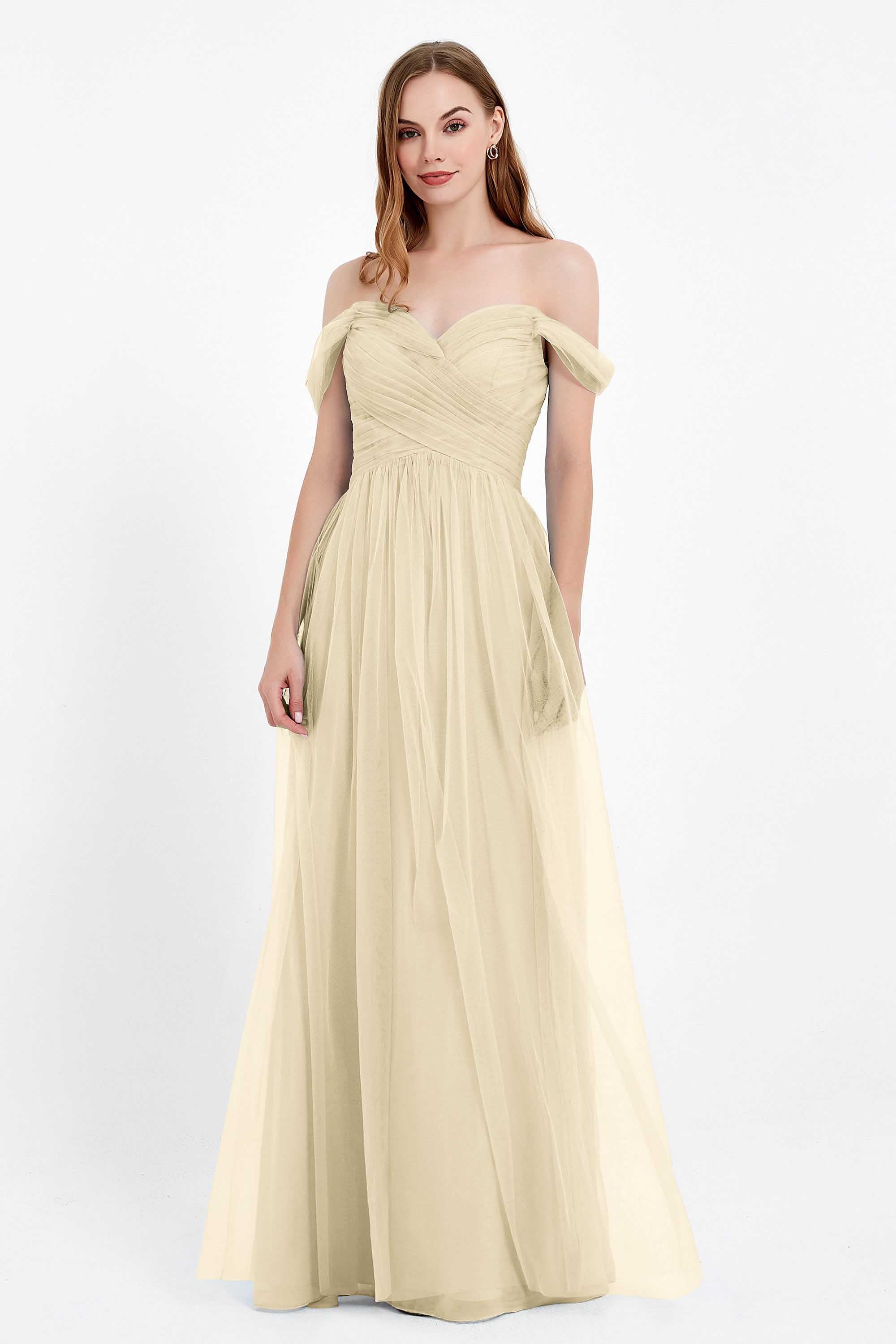 Dancing Night bridal party bridesmaid dress off the shoulder formal evening prom dresses