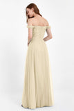 Dancing Night bridal party bridesmaid dress off the shoulder formal evening prom dresses