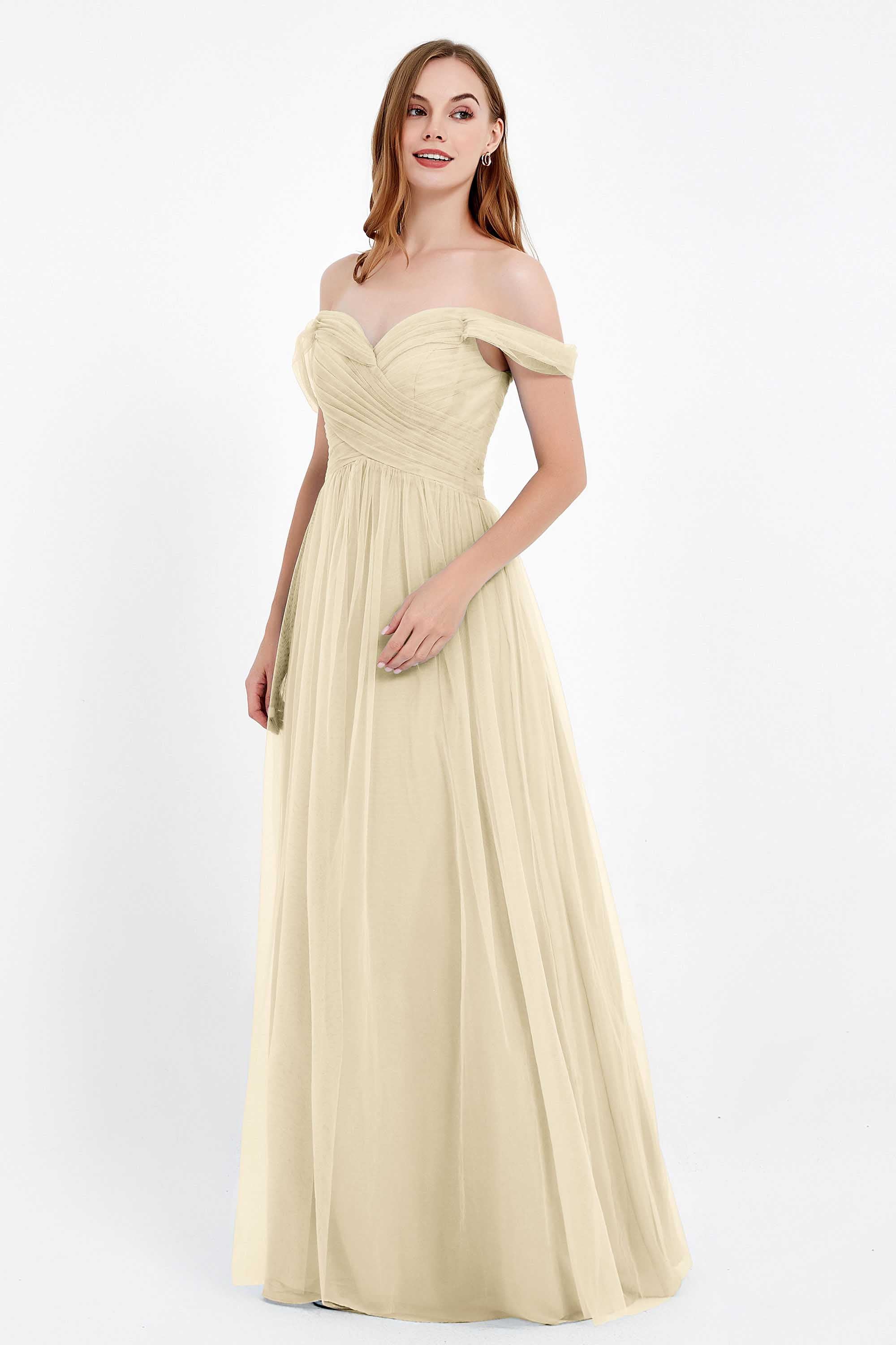 Dancing Night bridal party bridesmaid dress off the shoulder formal evening prom dresses