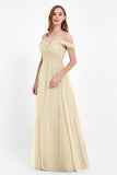 Dancing Night bridal party bridesmaid dress off the shoulder formal evening prom dresses