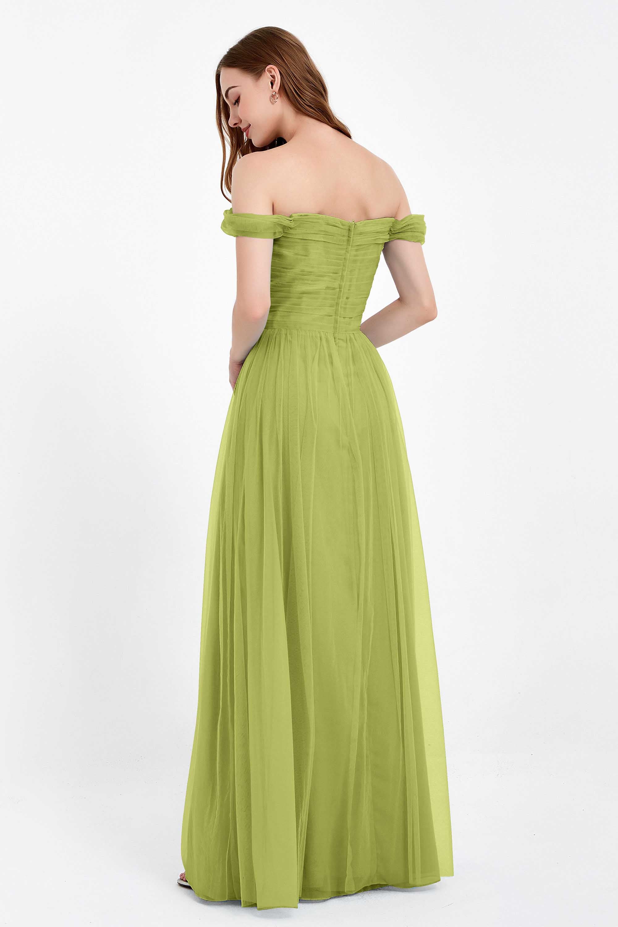 Dancing Night bridal party bridesmaid dress off the shoulder formal evening prom dresses