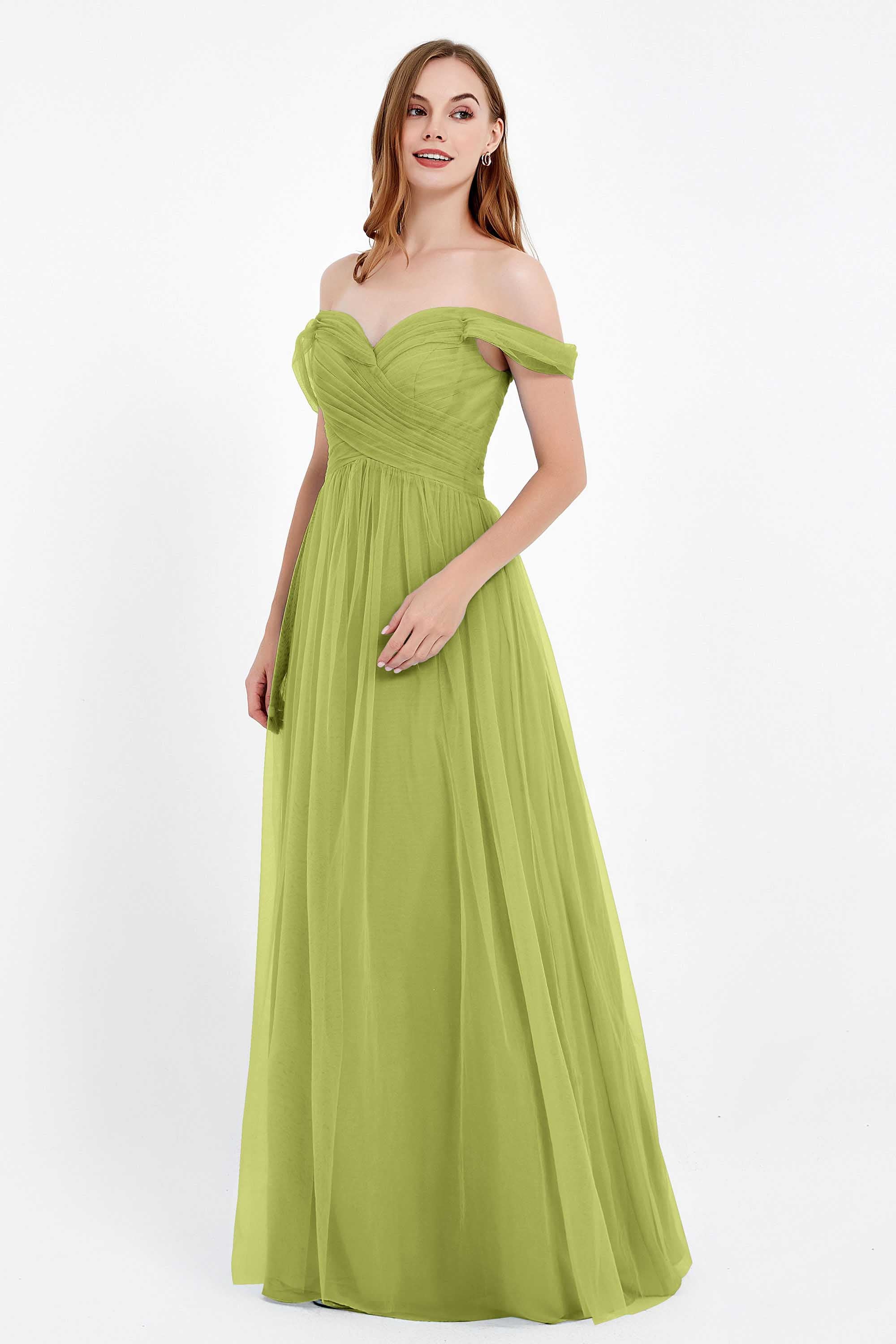 Dancing Night bridal party bridesmaid dress off the shoulder formal evening prom dresses