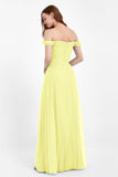Dancing Night bridal party bridesmaid dress off the shoulder formal evening prom dresses