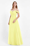 Dancing Night bridal party bridesmaid dress off the shoulder formal evening prom dresses