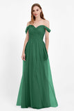 Dancing Night bridal party bridesmaid dress off the shoulder formal evening prom dresses