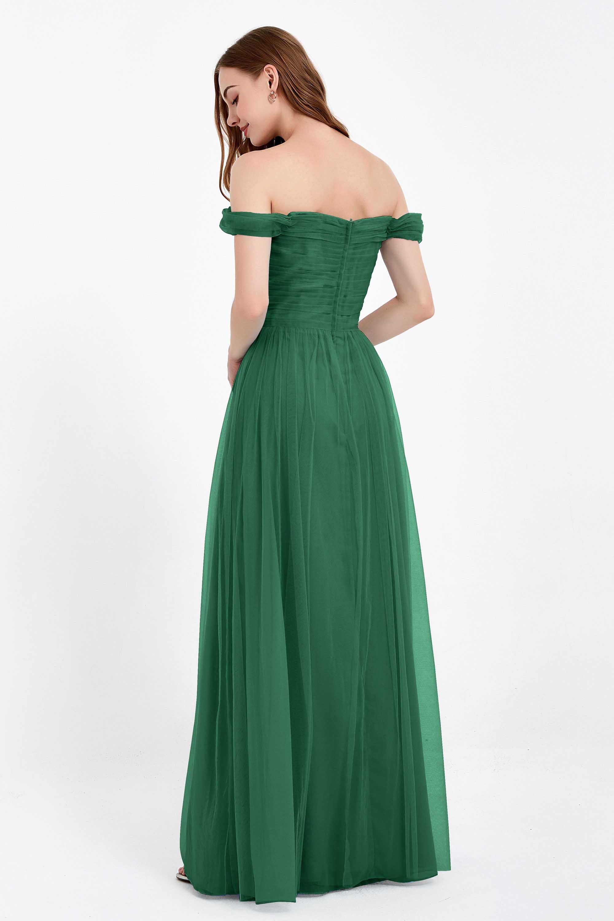 Dancing Night bridal party bridesmaid dress off the shoulder formal evening prom dresses