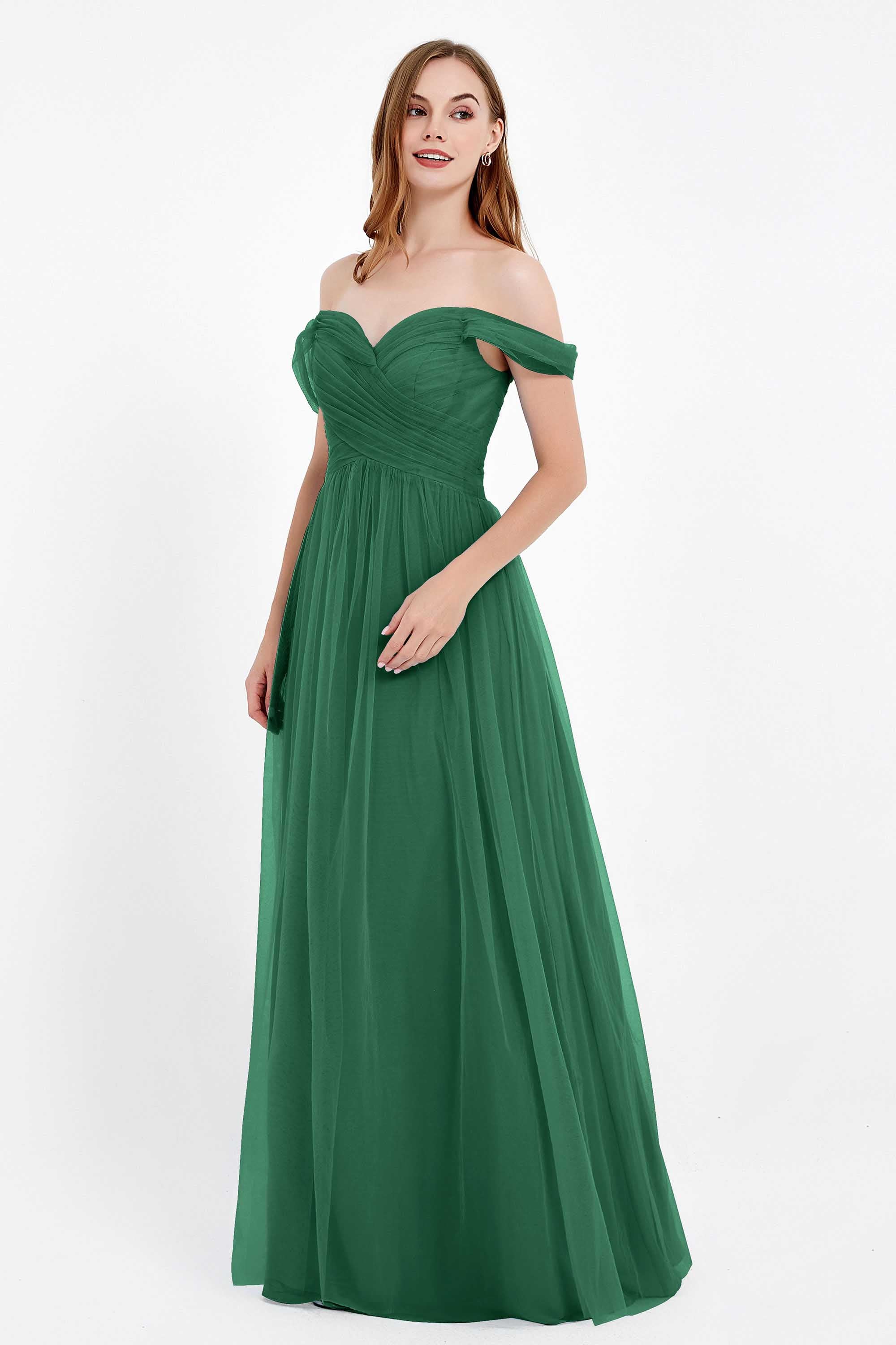 Dancing Night bridal party bridesmaid dress off the shoulder formal evening prom dresses