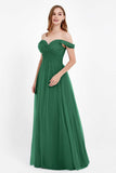 Dancing Night bridal party bridesmaid dress off the shoulder formal evening prom dresses
