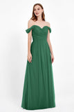 Dancing Night bridal party bridesmaid dress off the shoulder formal evening prom dresses
