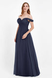 Dancing Night bridal party bridesmaid dress off the shoulder formal evening prom dresses