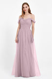Dancing Night bridal party bridesmaid dress off the shoulder formal evening prom dresses