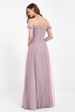 Dancing Night bridal party bridesmaid dress off the shoulder formal evening prom dresses