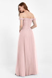 Dancing Night bridal party bridesmaid dress off the shoulder formal evening prom dresses
