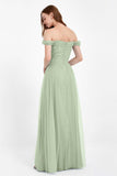 Dancing Night bridal party bridesmaid dress off the shoulder formal evening prom dresses