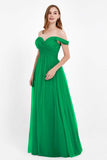 Dancing Night bridal party bridesmaid dress off the shoulder formal evening prom dresses