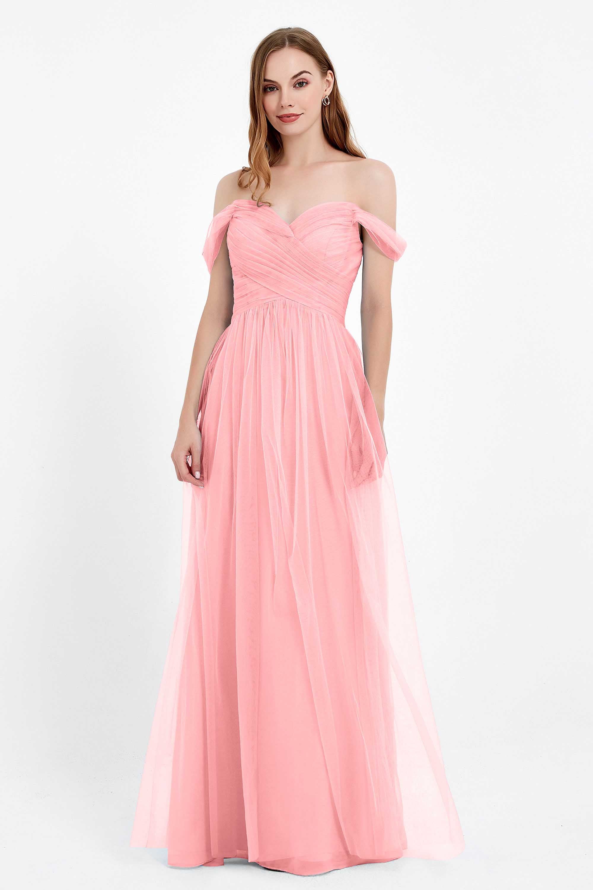 Dancing Night bridal party bridesmaid dress off the shoulder formal evening prom dresses