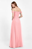 Dancing Night bridal party bridesmaid dress off the shoulder formal evening prom dresses